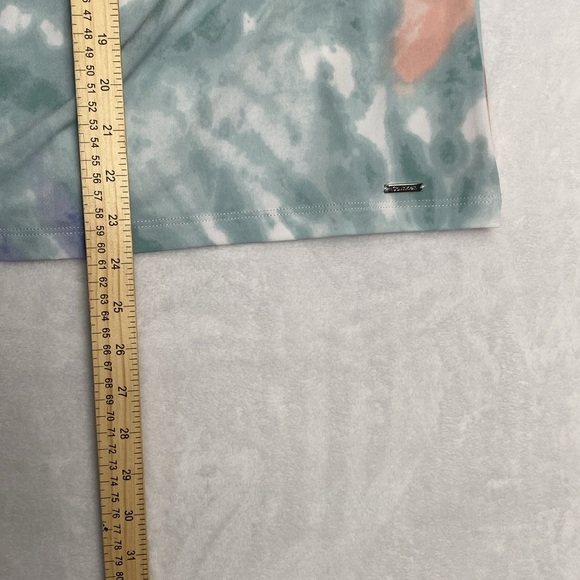 New Calvin Klein  Tie Dye Print Pleated Crew Neck Sleeveless Cami Top Size XL - Picture 6 of 9